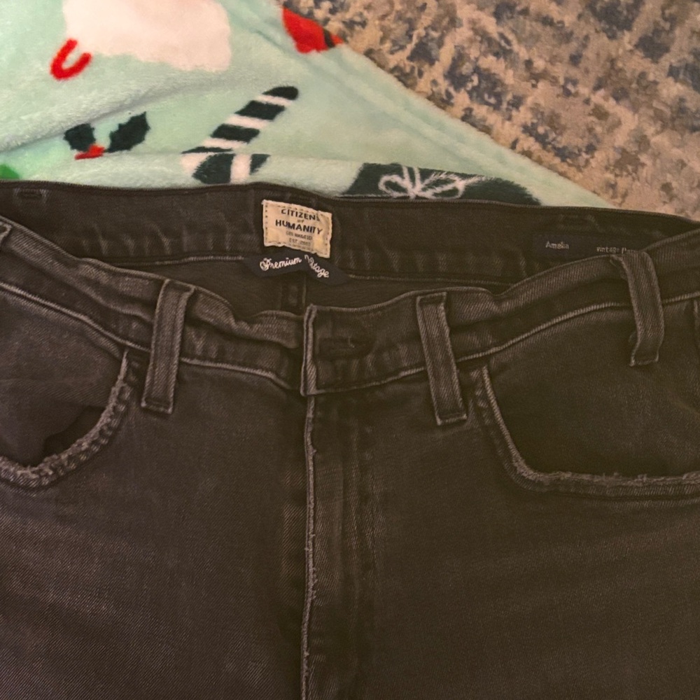 Citizens of Humanity Women's Charcoal High Rise Jeans